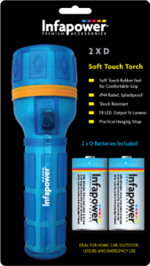 Soft Touch Torch - D Cell