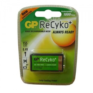 RECYKO Rechargeable NIMH Battery - PP3 - 8.4V