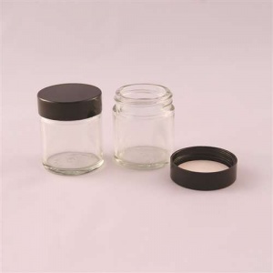 Extra Wide Mouth Clear Glass Bottle - 120ml