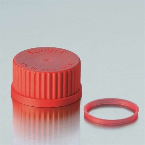 Red Screw Top for Chemical Storage Bottle