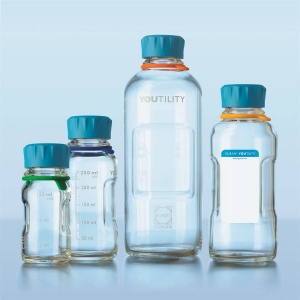 DURAN Youtility Reagent / Storage Bottle Spare Pouring Ring Cyan