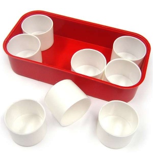 Plastic Tray With 8 Pots