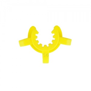 Jointed Glassware Clips - Yellow/Red - 14/23