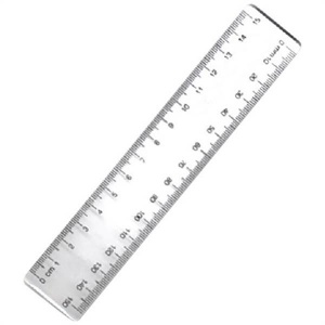 150mm Clear Plastic Rule