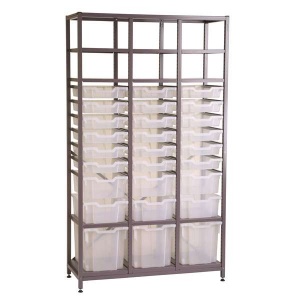 Gratnells Chemical Store Frame, Treble, With Trays