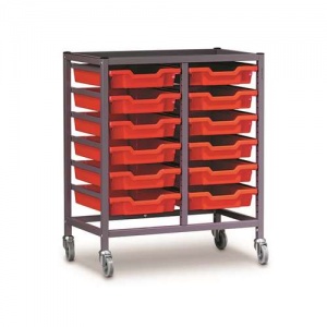 Double Column Gratnells Trolley Without Trays