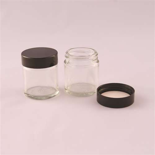 Extra Wide Mouth Clear Glass Bottle - 60ml