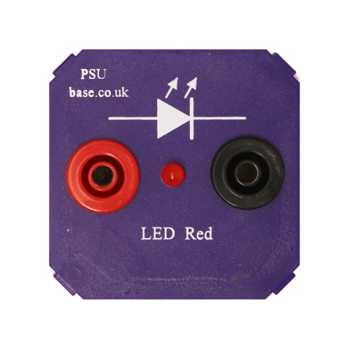 PSU Base Modular Electricity Components  LED - Red
