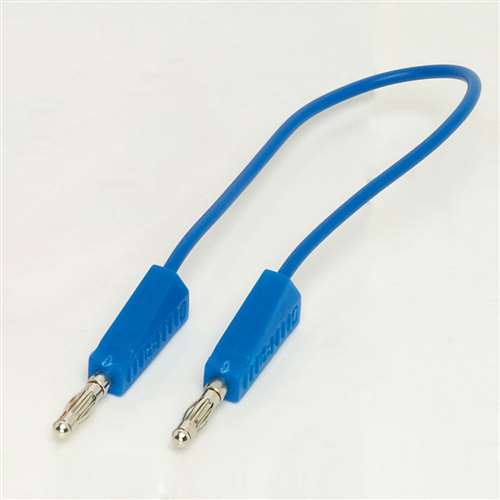 4mm Stackable Leads - 500mm - Blue