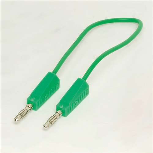 4mm Stackable Leads - 500mm - Green