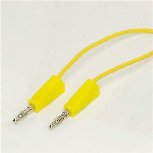 4mm Stackable Leads - 500mm - Yellow