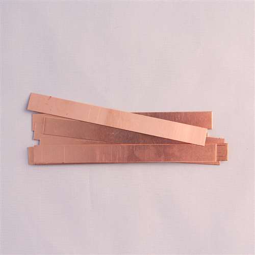Copper Strip Electrodes, 100 x 10 mm School Science Equipment brecklandscientific.co.uk