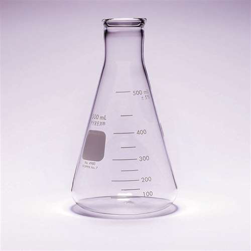 Narrow Mouth Conical Flasks - Pyrex - 500ml