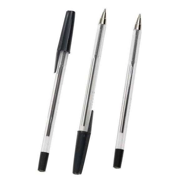Ball Point Pens Black School Science Equipment brecklandscientific.co.uk