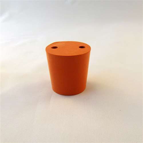 Rubber Stopper 2 Hole 31 x 36mm School Science Equipment